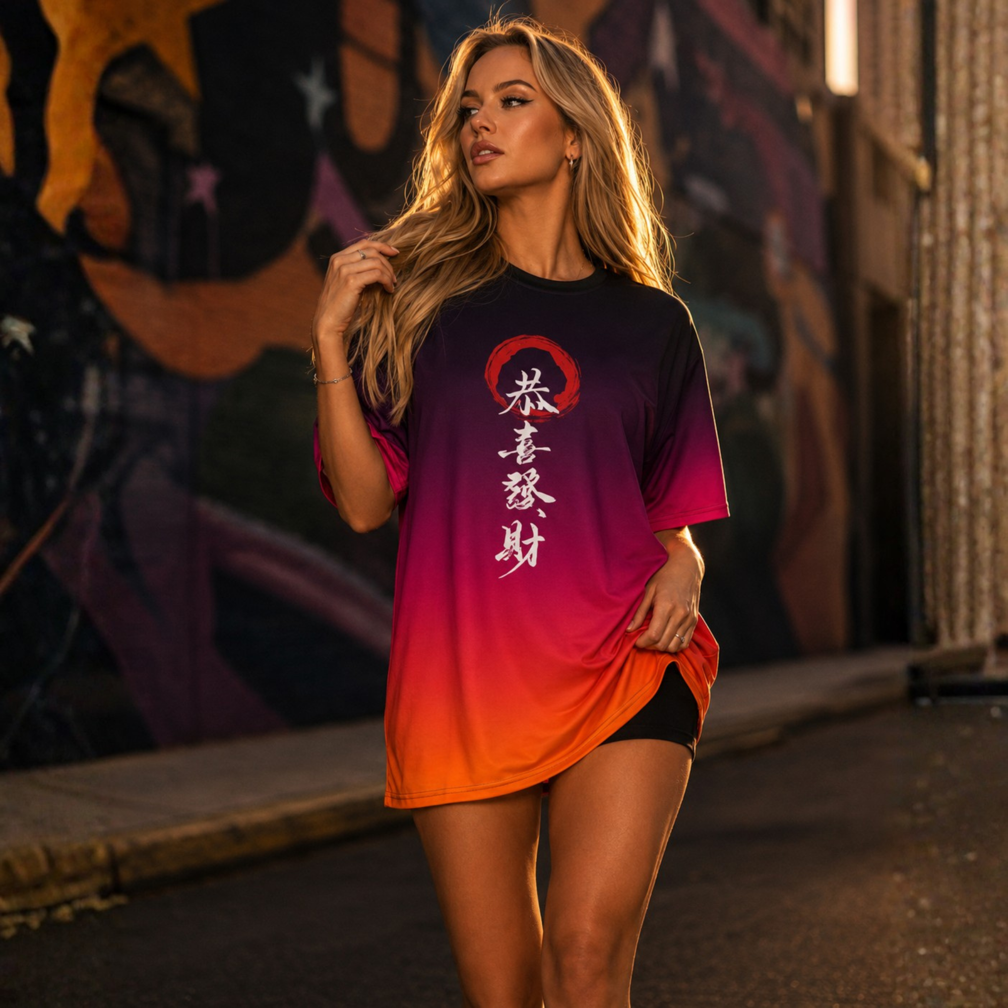 Shadow Tee in Tokyo Afterglow