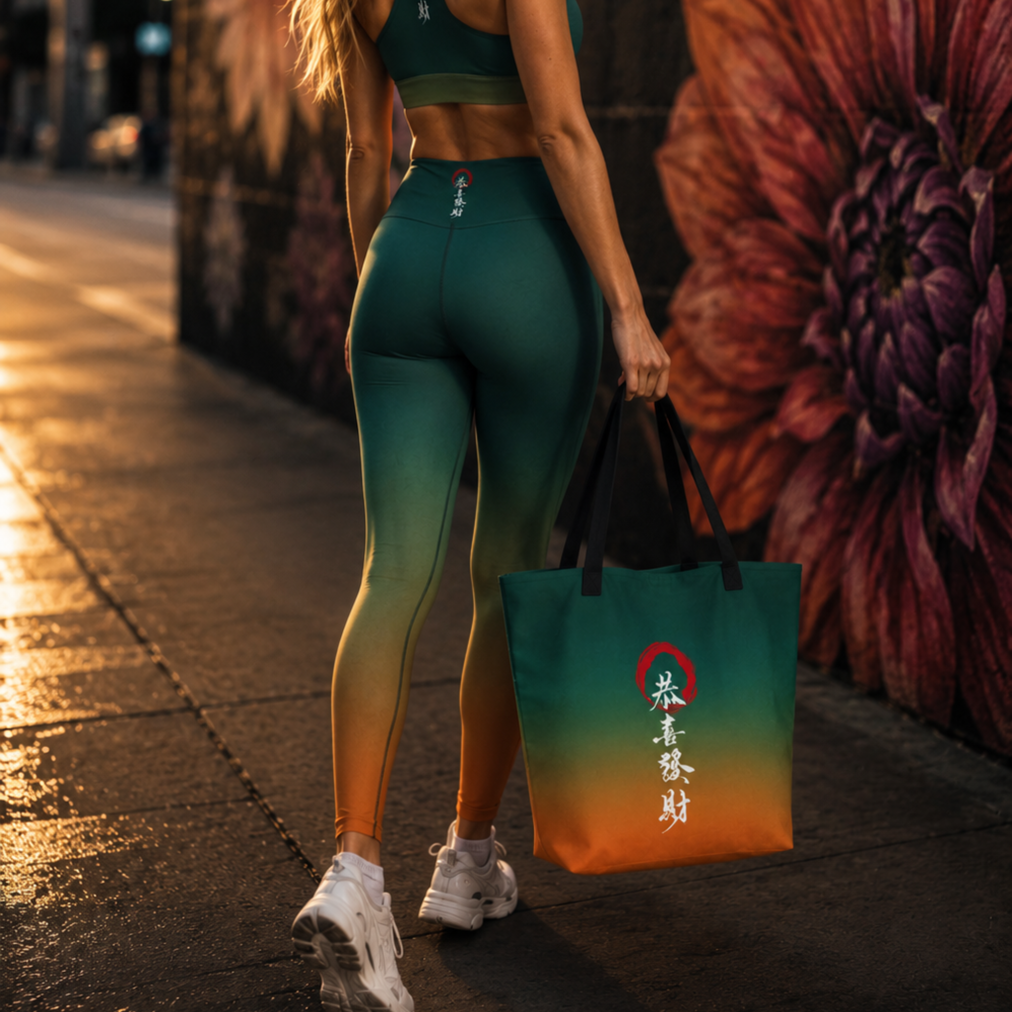 Large Tote in Verdant Ember