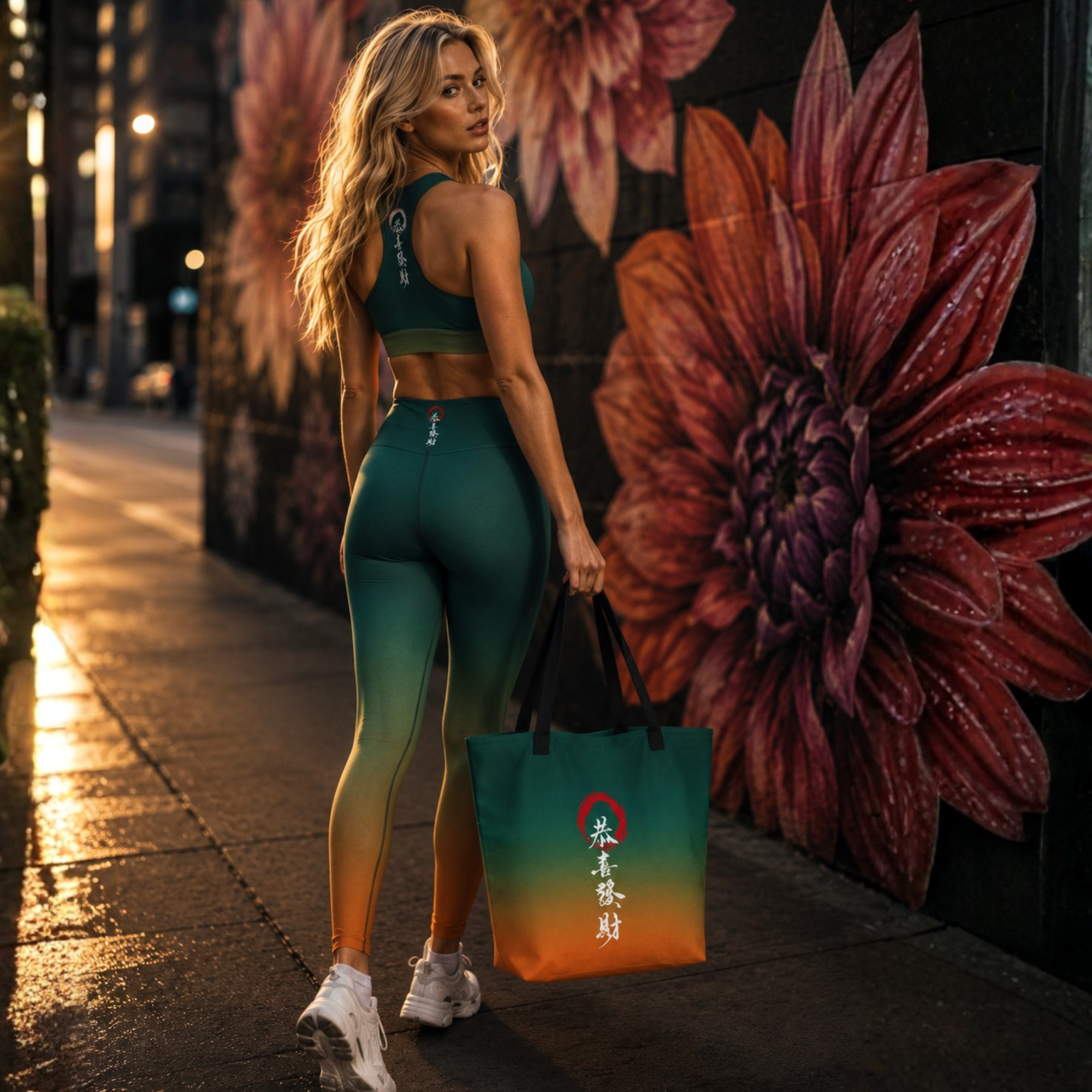 Large Tote in Verdant Ember