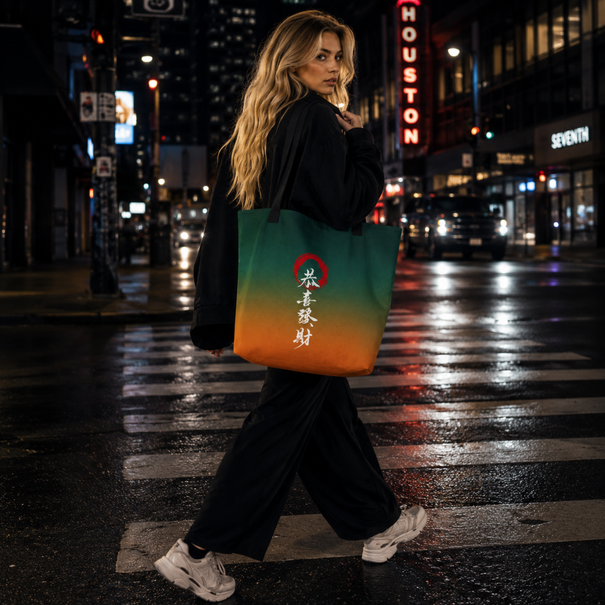 Large Tote in Verdant Ember