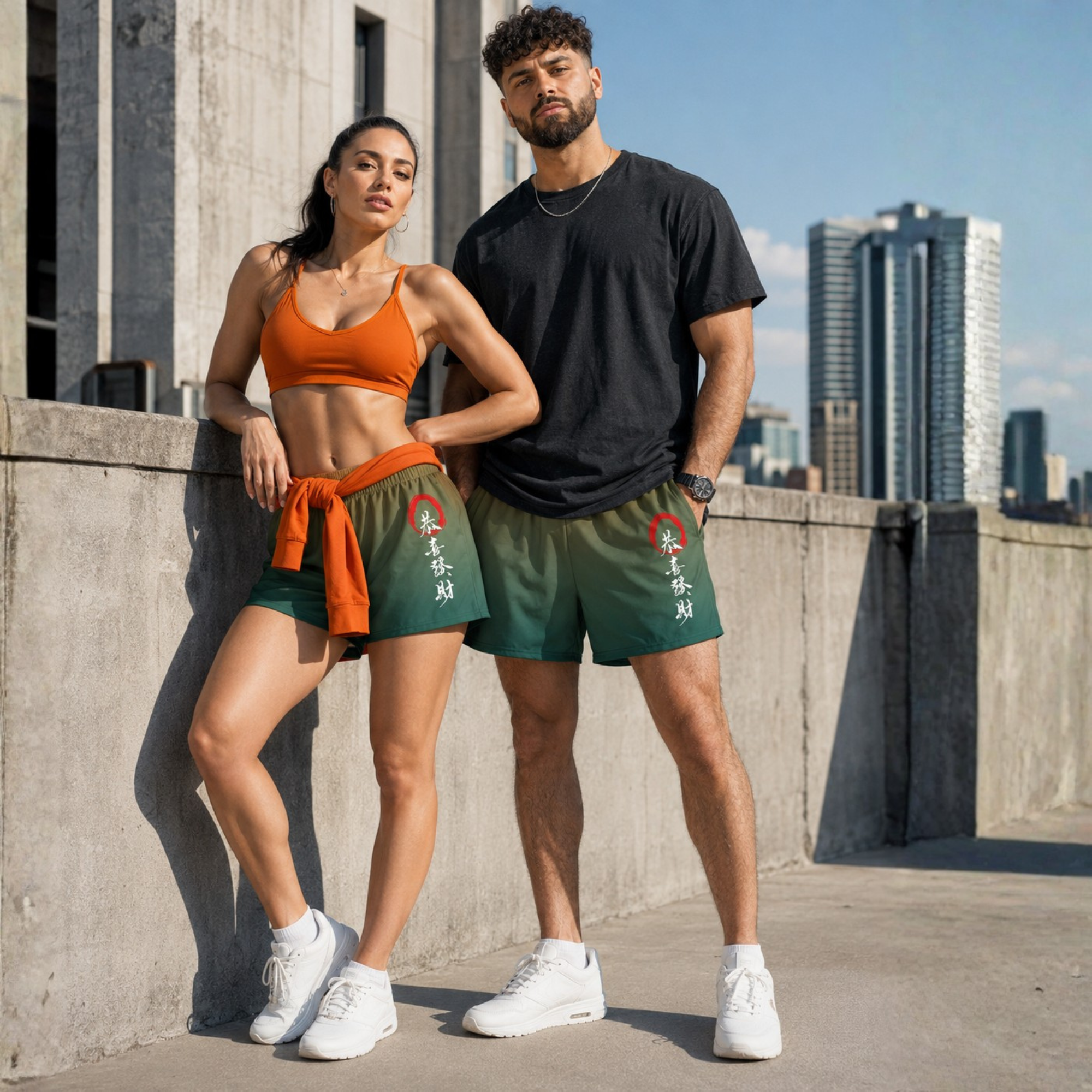 Athletic Shorts in Verdant Ember