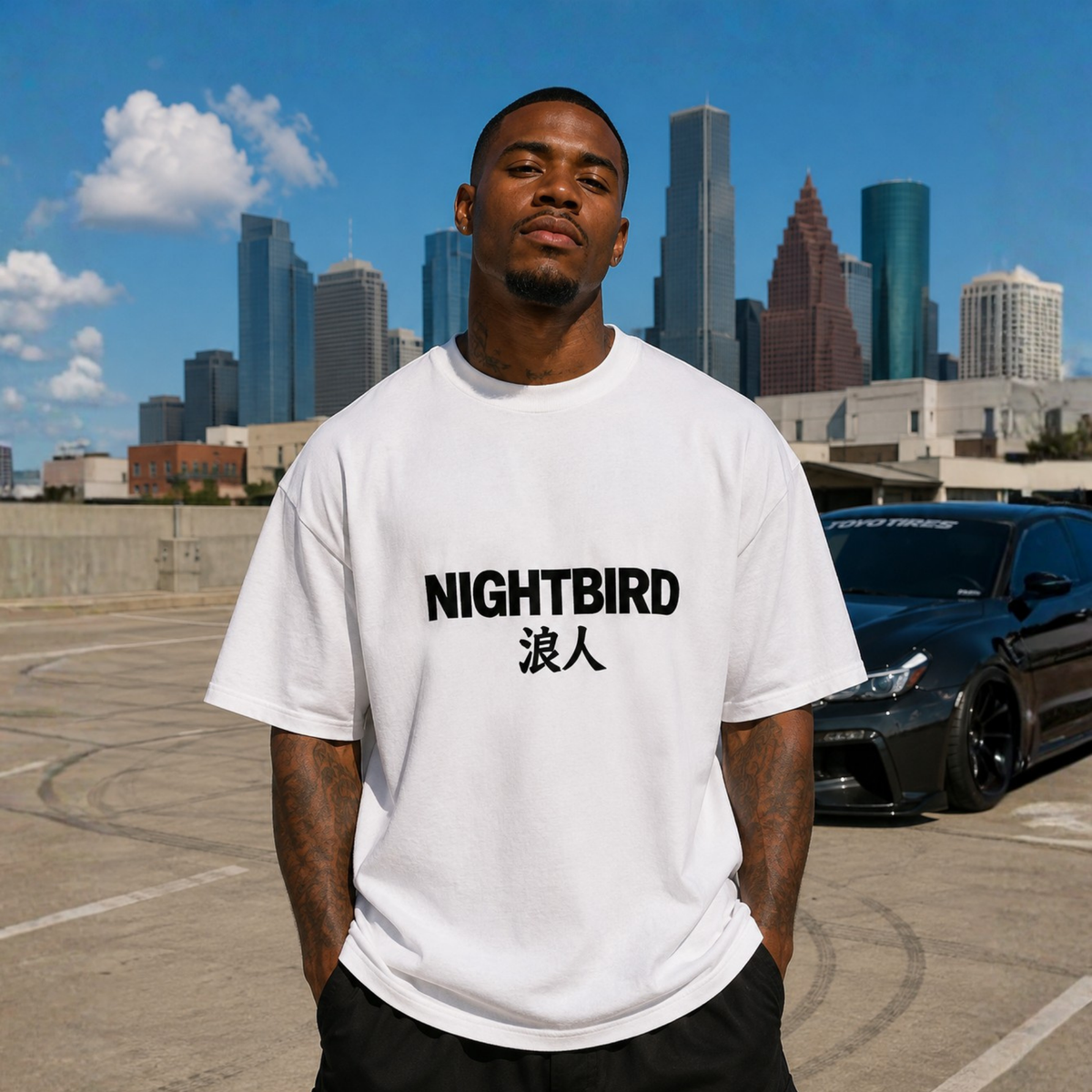 Launch Capsule Oversized Tee in White