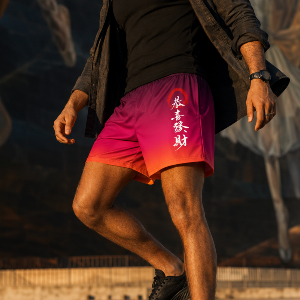 Athletic Shorts in Tokyo Afterglow