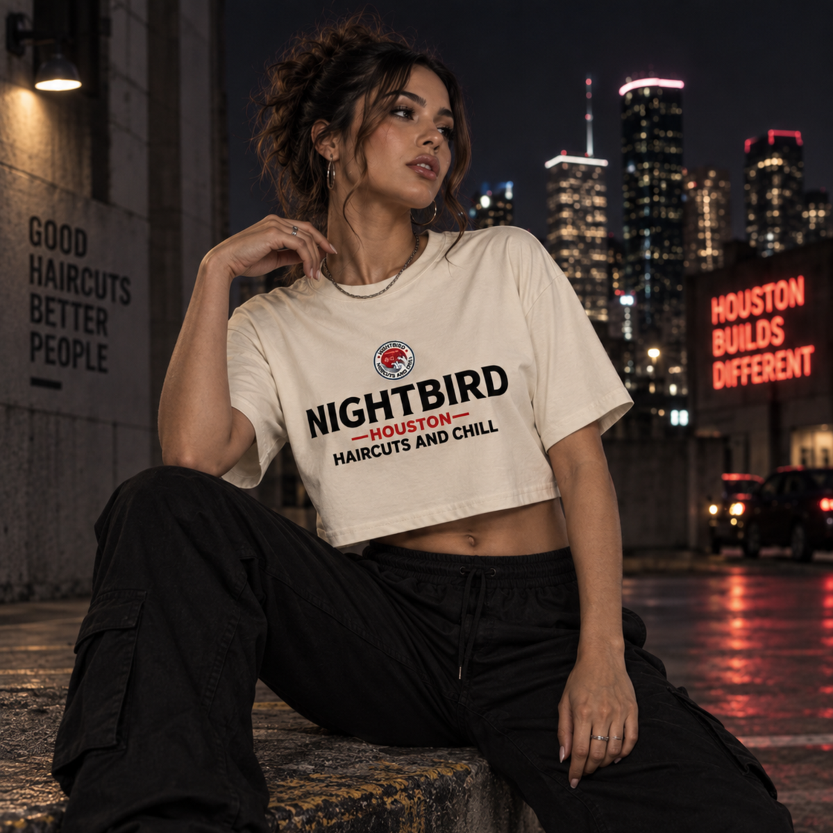 The Nightbird Chop Shop Crop Top