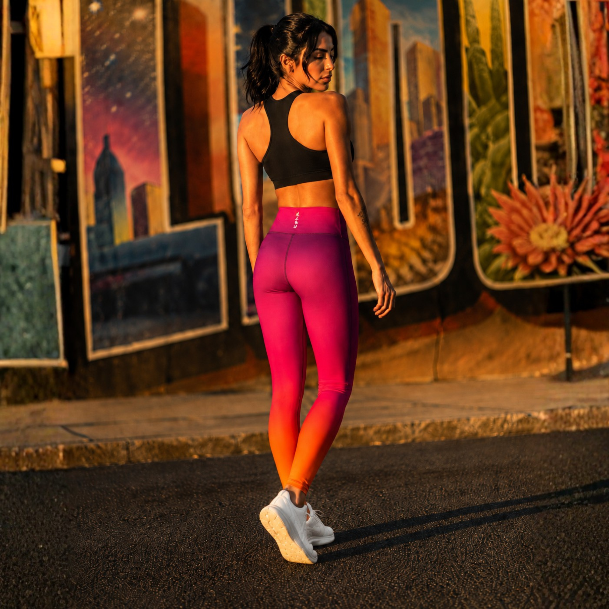 Yoga Leggings in Tokyo Afterglow