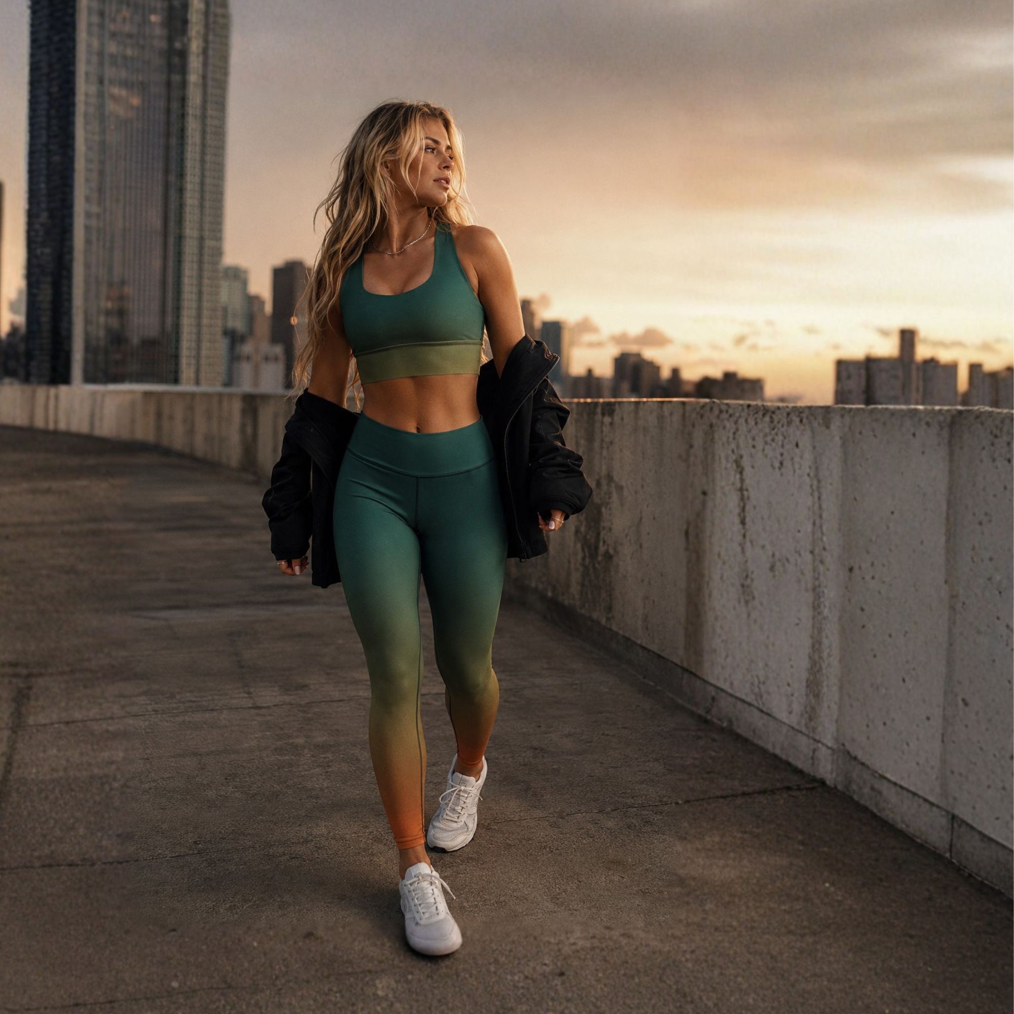 Yoga Leggings in Verdant Ember