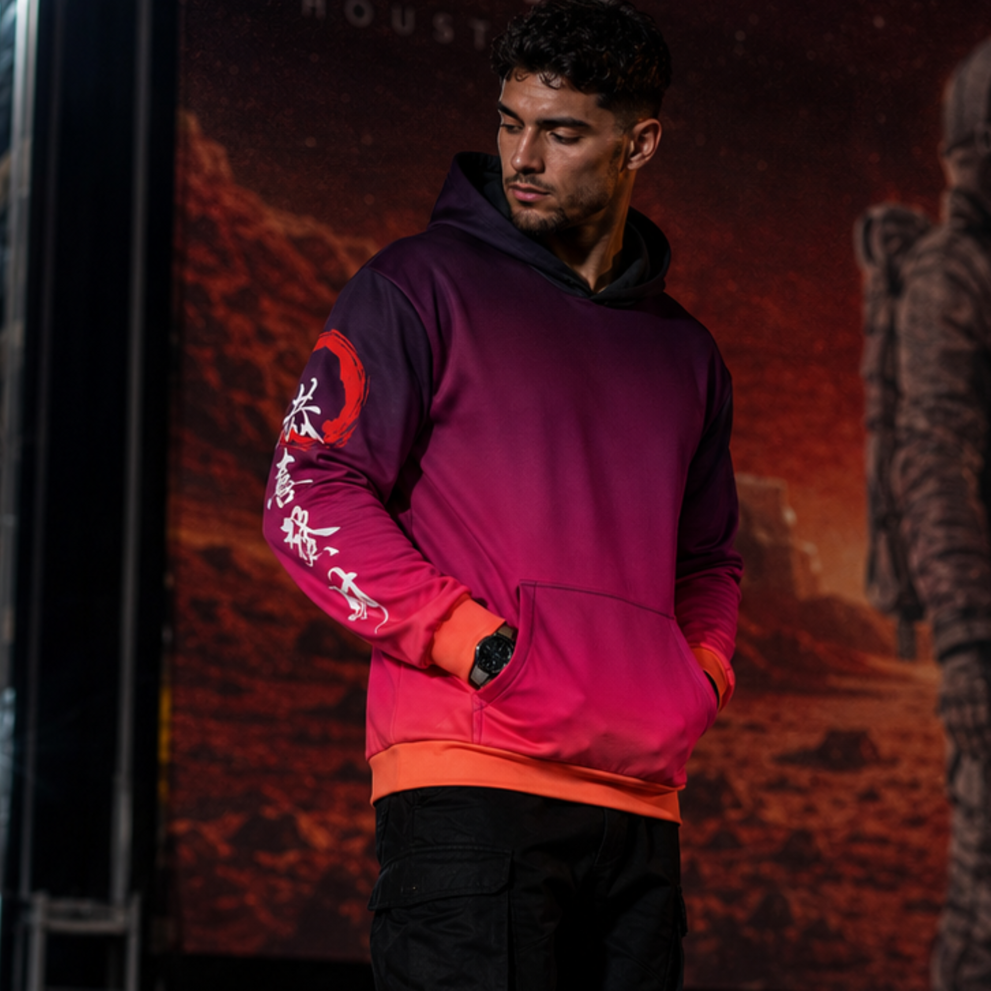 Hoodie in Tokyo Afterglow