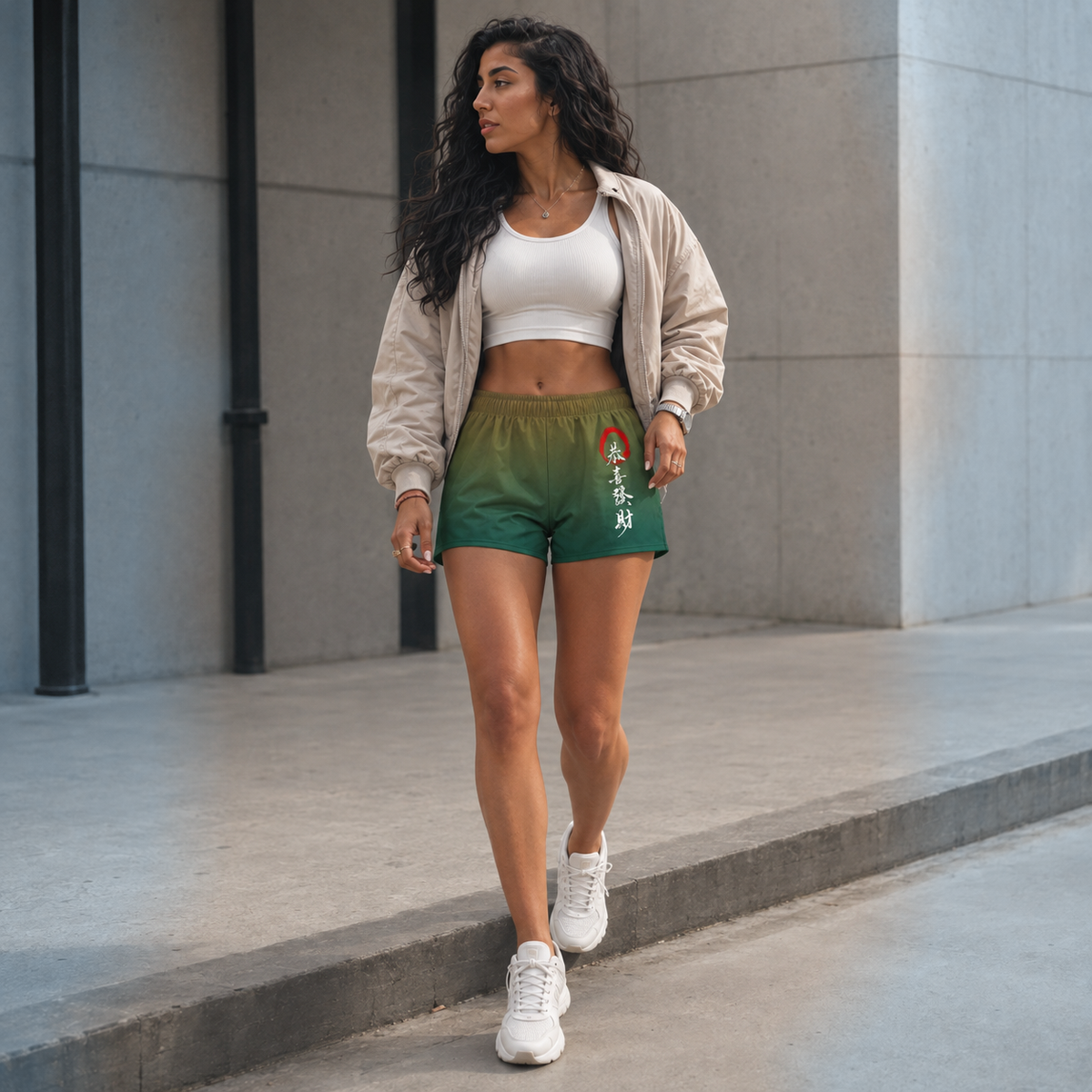 Athletic Shorts in Verdant Ember