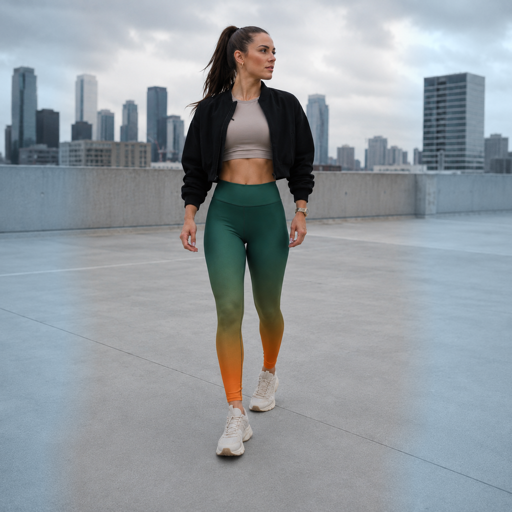 Yoga Leggings in Verdant Ember