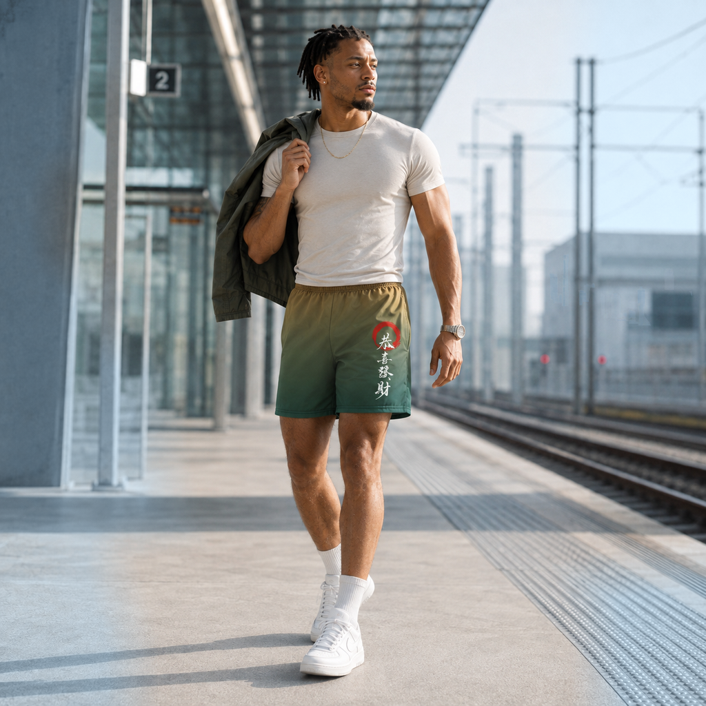Athletic Shorts in Verdant Ember