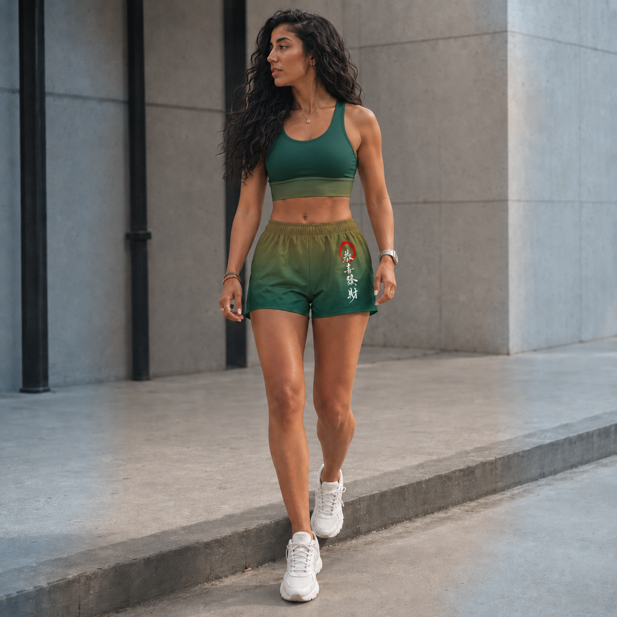 Athletic Shorts in Verdant Ember