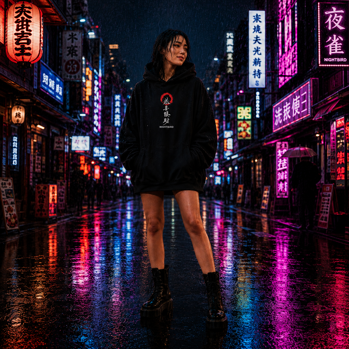 Oversized Rising Sun Hoodie