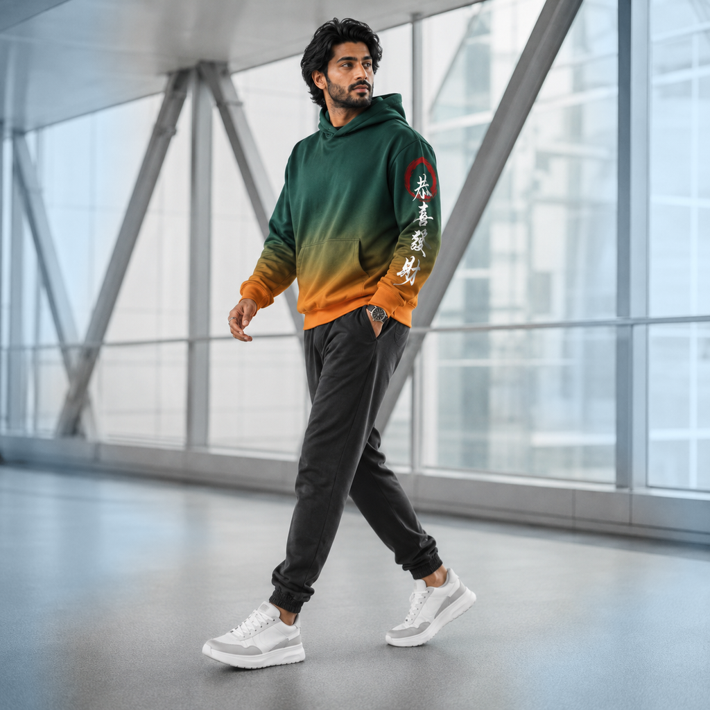Hoodie in Verdant Ember