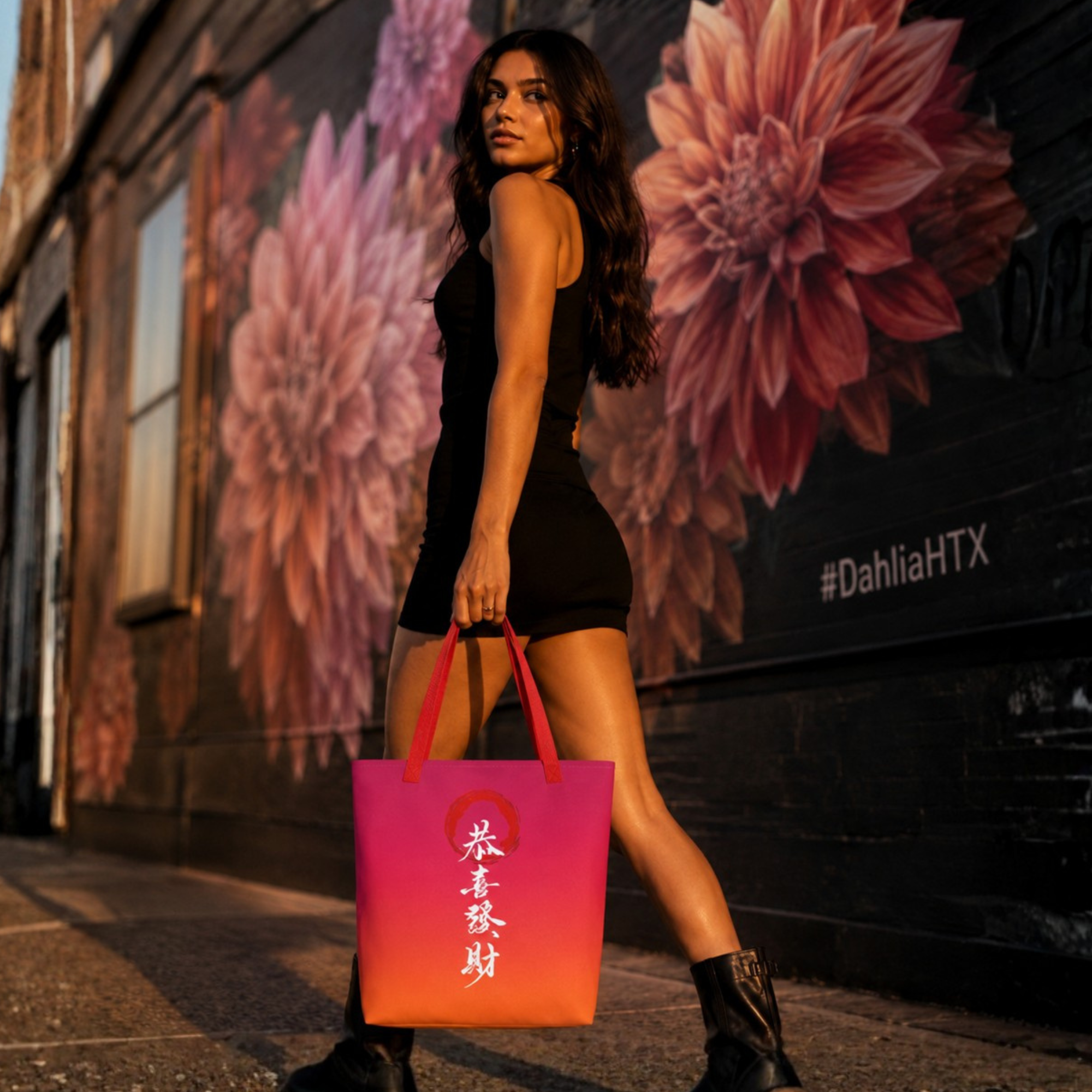 Large Tote in Tokyo Afterglow