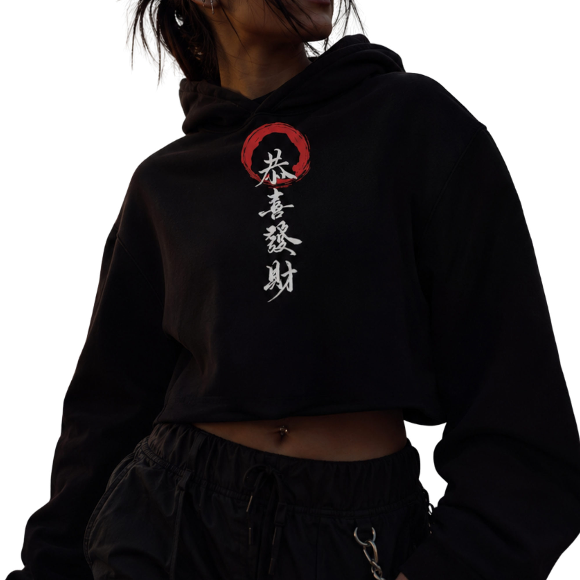 Nightbird Cropped Hoodie