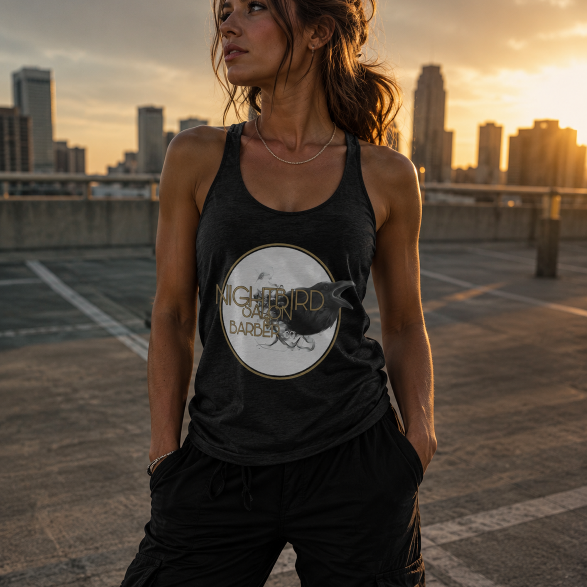 Nightbird Classic Racerback Tank