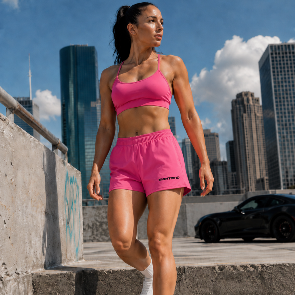 Athletic Shorts in Voltage Pink