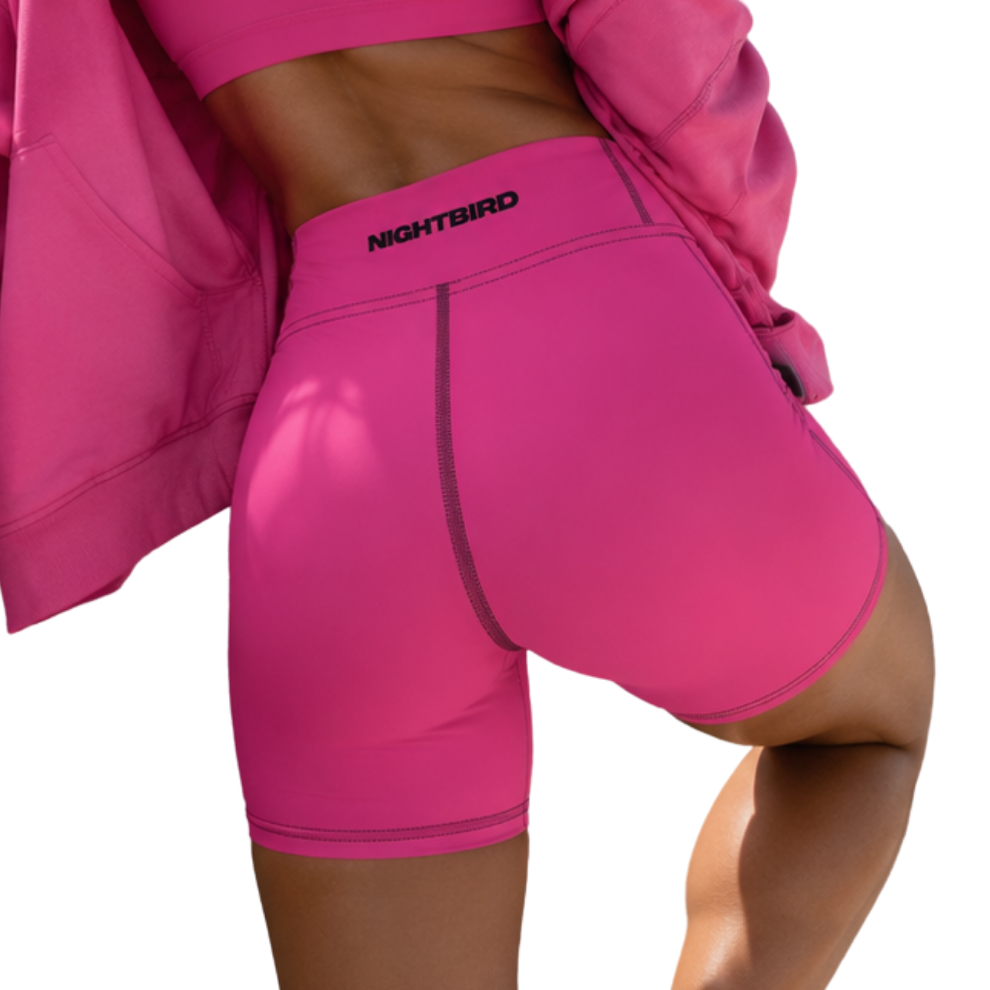 Yoga Shorts in Voltage Pink