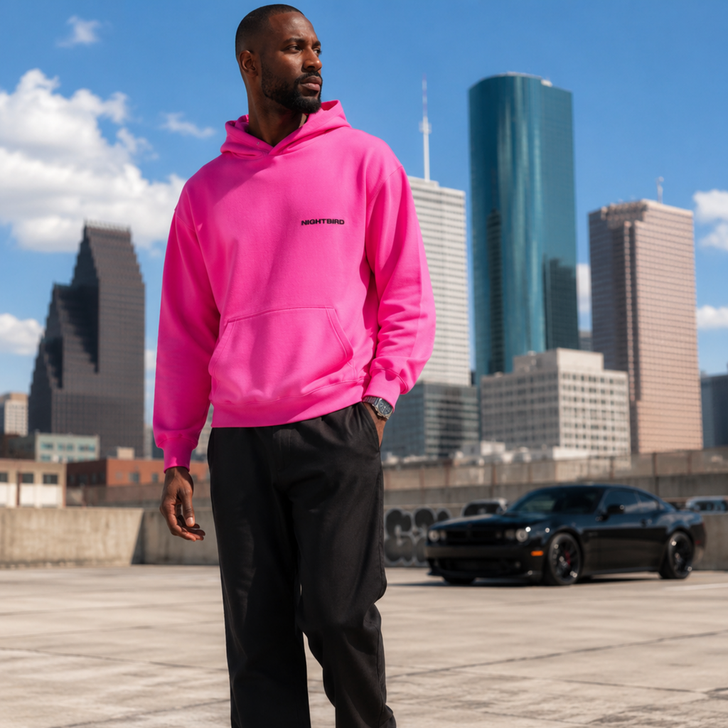 Hoodie in Voltage Pink
