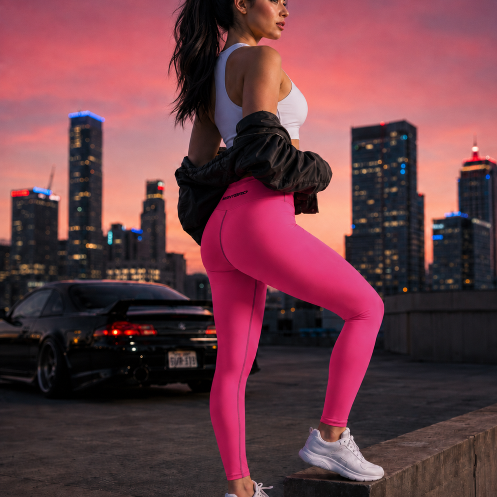 Yoga Leggings in Voltage Pink