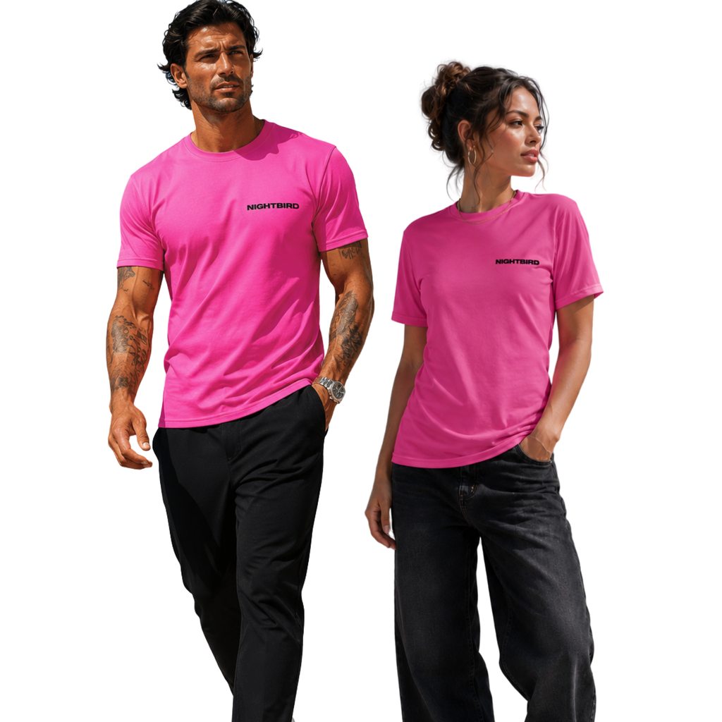 Nightbird Tee in Voltage Pink