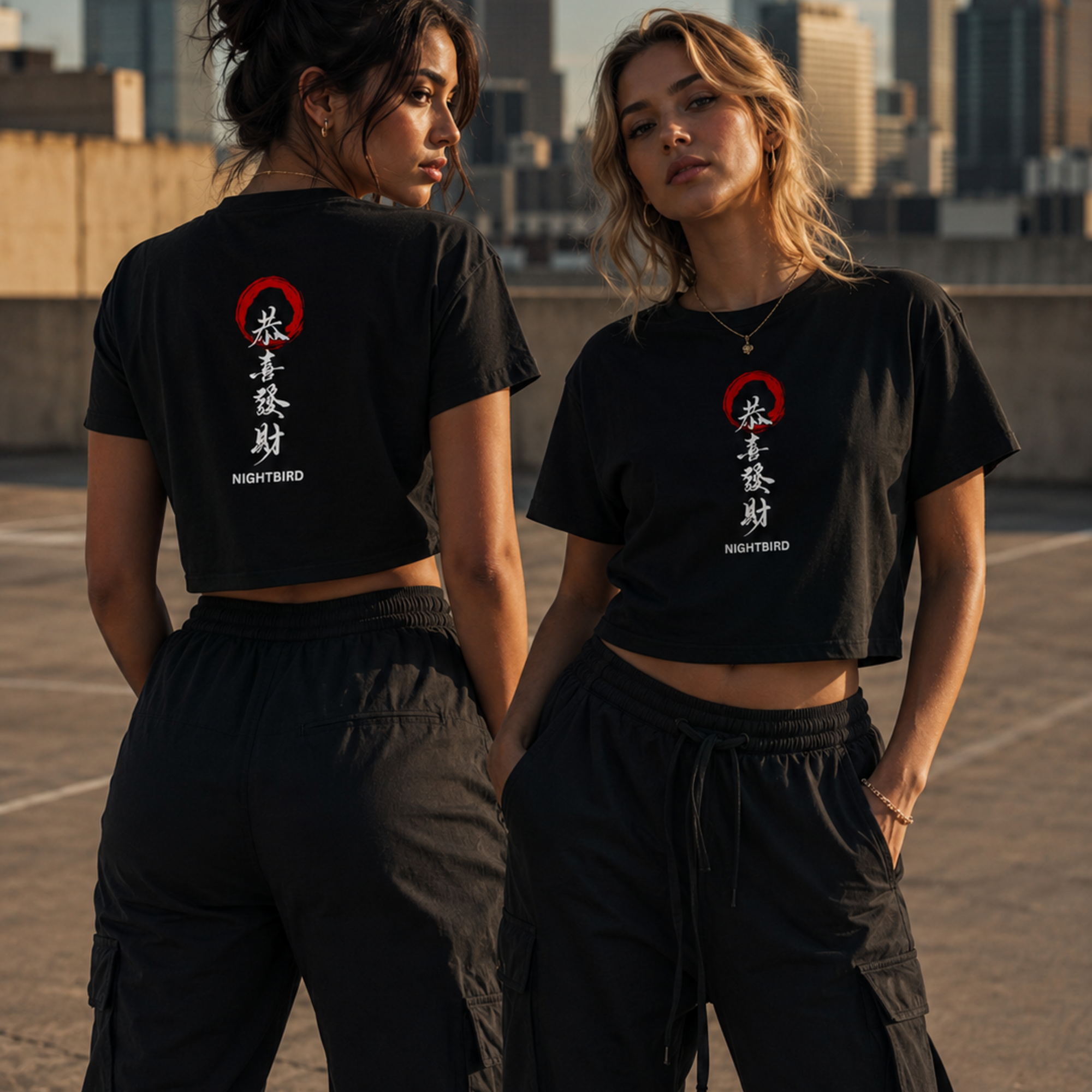 Rising Sun Cropped Tee