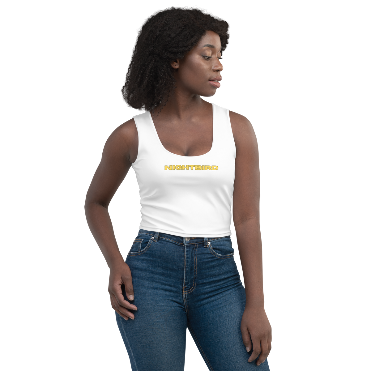 Nightbird Letter Cropped Tank